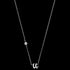 ENGELSRUFER SILVER LETTER U INITIAL CZ NECKLACE - LONG VIEW