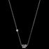 ENGELSRUFER SILVER LETTER W INITIAL CZ NECKLACE - FULL VIEW