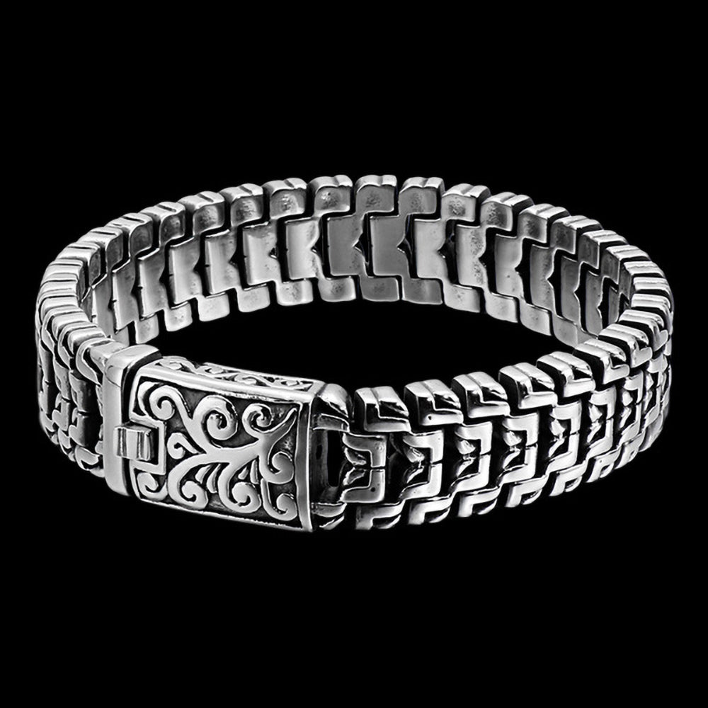 est Austrian Crystal Hollow stripe geometry men bracelet jewerly accessories