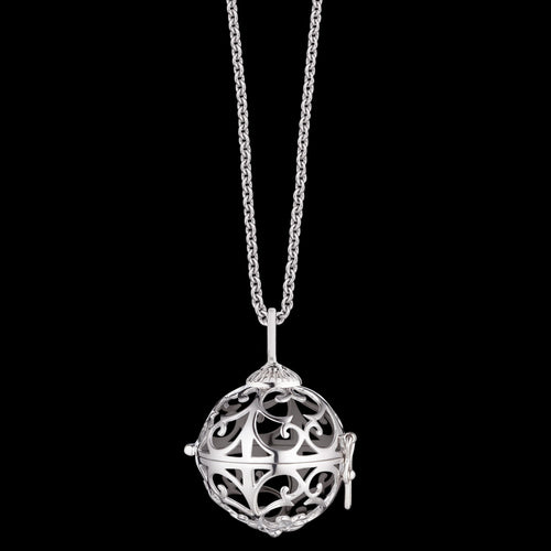 SILVER CAGE CARRIAGE NECKLACE | ENGELSRUFER AUSTRALIA