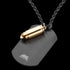 BULLET DOGTAG BLACK GOLD MEN'S NECKLACE | SAVE BRAVE AUSTRALIA
