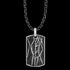 SAVE BRAVE MEN'S ROBIN DOGTAG NECKLACE - FRONT VIEW