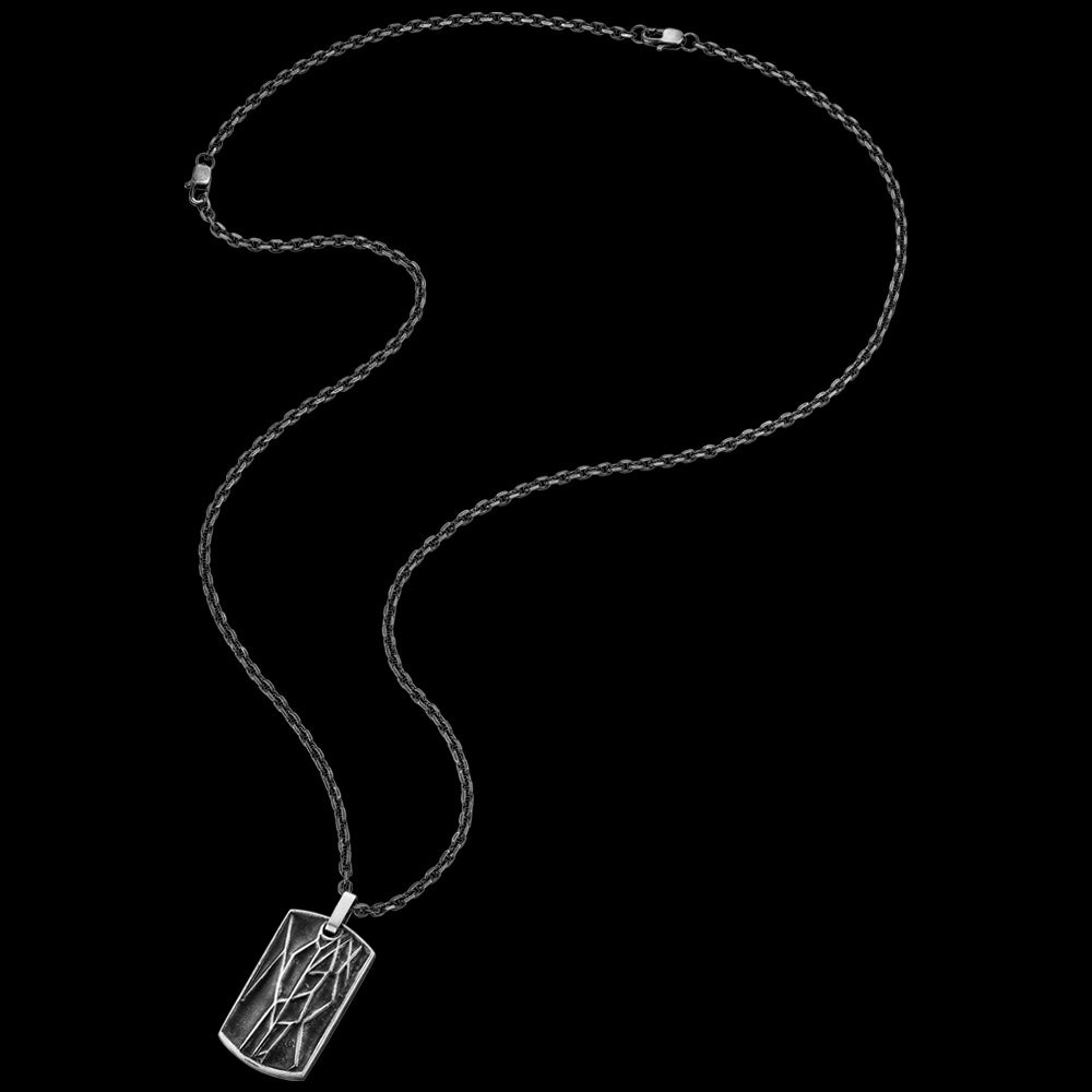 SAVE BRAVE MEN'S ROBIN DOGTAG NECKLACE - LONG VIEW