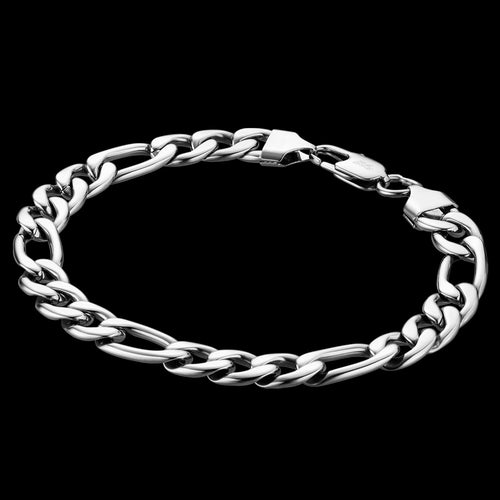 FIGARO CHAIN MEN'S 9MM STAINLESS STEEL BRACELET | SAVE BRAVE AUSTRALIA