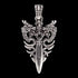 DRAGON AND SWORD MEN'S SILVER PENDANT | SAVE BRAVE AUSTRALIA