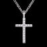 ENGELSRUFER SILVER CZ LITTLE CROSS NECKLACE - CLOSE-UP
