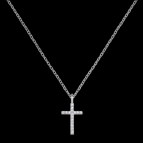 ENGELSRUFER SILVER CZ LITTLE CROSS NECKLACE