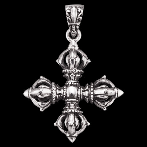 VAJRA CROSS SILVER PENDANT | SAVE BRAVE AUSTRALIA