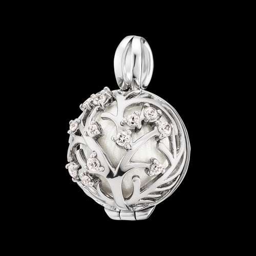 ENGELSRUFER SILVER BLOOM CZ SMALL SOUNDBALL PENDANT