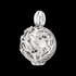 ENGELSRUFER SILVER BLOOM CZ SMALL SOUNDBALL PENDANT - ANIMATED OPENING