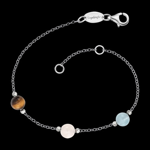 ENGELSRUFER SILVER THREE POWER STONES #1 BRACELET