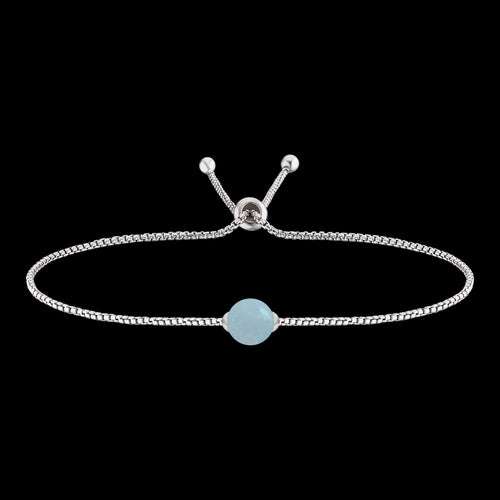 BLUE AGATE STERLING SILVER ADJUSTABLE BRACELET | ENGELSRUFER AUSTRALIA