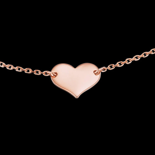 ENGELSRUFER ROSE GOLD LITTLE HEART BRACELET - CLOSE-UP