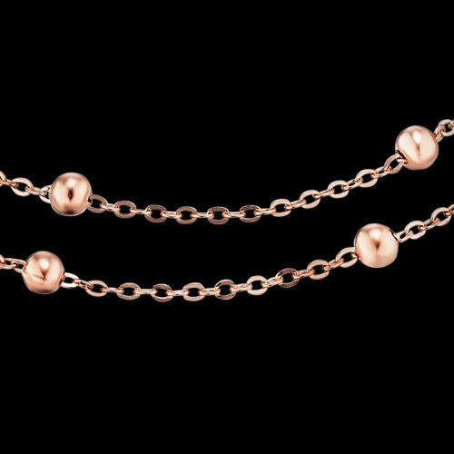 ENGELSRUFER ROSE GOLD MOONLIGHT WRAP-AROUND BRACELET - CLOSE-UP