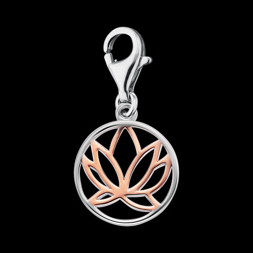 LOTUS SILVER CIRCLE BRACELET CHARM | ENGELSRUFER AUSTRALIA