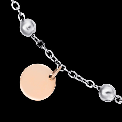 ENGELSRUFER STEEL LITTLE JOY PEARL ANKLET - CHARM CLOSE-UP