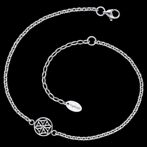 ENGELSRUFER STEEL FLOWER OF LIFE ANKLET