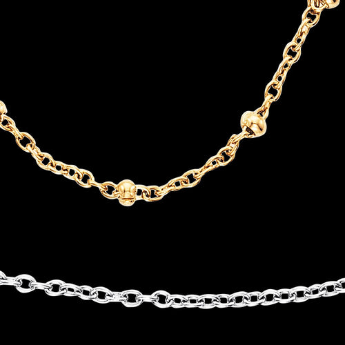 ENGELSRUFER STEEL LITTLE TWIN MOON ANKLET - CLOSE-UP