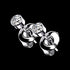 TITANIUM IMPLANT-GRADE CZ BEZEL STUD EARRINGS