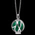 ENGELSRUFER SILVER MALACHITE POWERFUL STONE PARADISE NECKLACE - CLOSE-UP