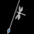 ENGELSRUFER SILVER JOYNATURE 50CM GINKGO DRAGONFLY NECKLACE - DRAGONFLY CLOSE-UP