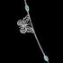ENGELSRUFER SILVER JOYNATURE 80CM GINKGO DRAGONFLY NECKLACE - BUTTERFLY CLOSE-UP