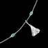 ENGELSRUFER SILVER JOYNATURE 80CM GINKGO DRAGONFLY NECKLACE - SINGLE GINGKO LEAF CLOSE-UP