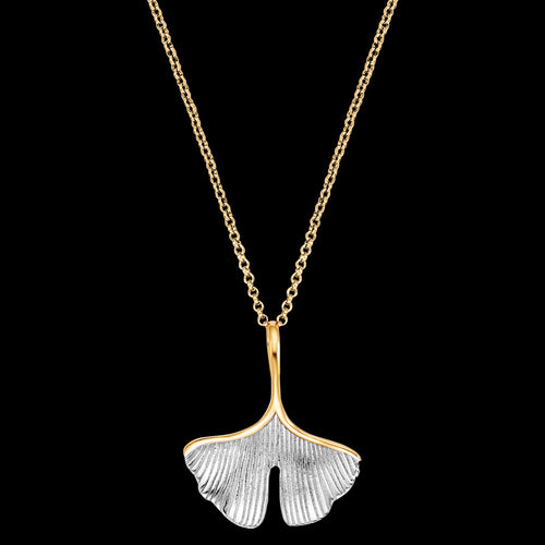 GINKGO LEAF GOLD SILVER NECKLACE | ENGELSRUFER AUSTRALIA