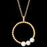ENGELSRUFER GOLD PEARLS TRIO NECKLACE - CLOSE-UP