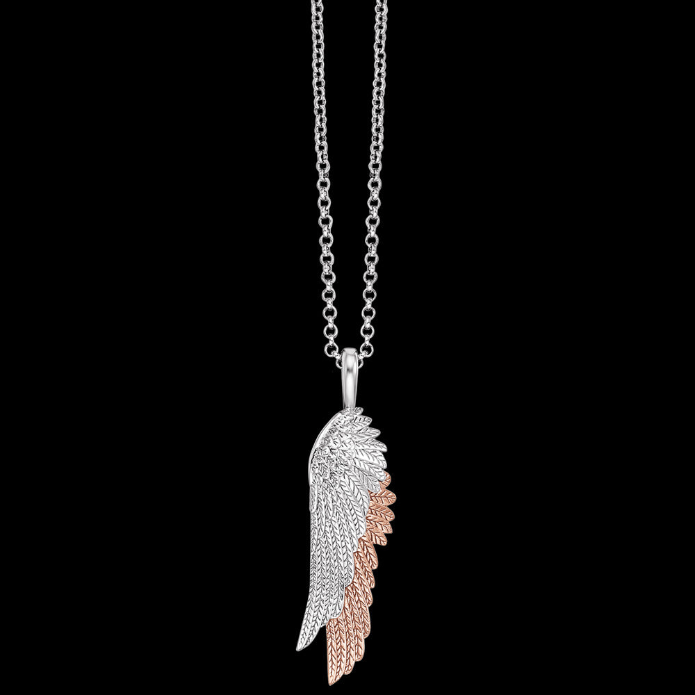 ANGEL WINGS PAIR ROSE GOLD NECKLACE | ENGELSRUFER AUSTRALIA