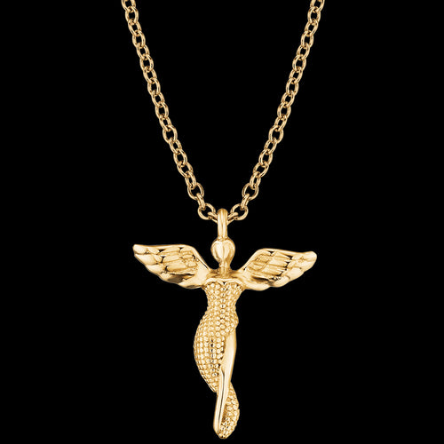 ENGELSRUFER GOLD LITTLE ANGEL NECKLACE - CLOSE-UP