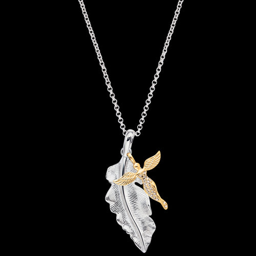 GUARDIAN ANGEL FEATHER GOLD NECKLACE | ENGELSRUFER AUSTRALIA