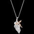 GUARDIAN ANGEL FEATHER ROSE GOLD CHARM NECKLACE | ENGELSRUFER AUSTRALIA