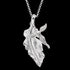 ENGELSRUFER SILVER FEATHER ANGEL NECKLACE - CLOSE-UP