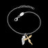 ANGEL FEATHER DOUBLE CHARM GOLD BRACELET | ENGELSRUFER AUSTRALIA