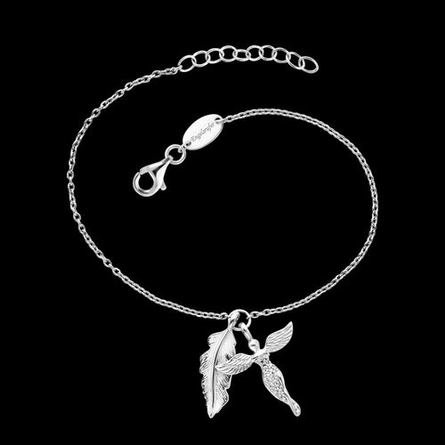 ANGEL FEATHER DOUBLE CHARM BRACELET | ENGELSRUFER AUSTRALIA