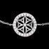 ENGELSRUFER SILVER FLOWER OF LIFE CZ BRACELET - CLOSE-UP
