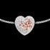 ENGELSRUFER SILVER DARLING HEART CZ BRACELET - CLOSE-UP