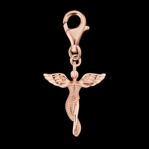 ANGEL WITH WINGS ROSE GOLD BRACELET CHARM | ENGELSRUFER AUSTRALIA