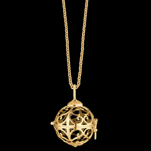 GOLD CAGE CARRIAGE NECKLACE | ENGELSRUFER AUSTRALIA