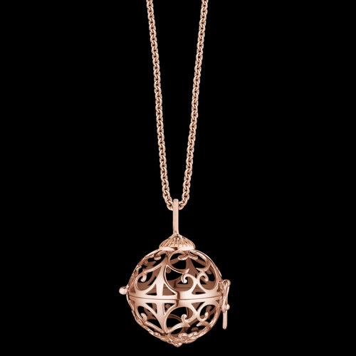 ROSE GOLD CAGE CARRIAGE NECKLACE | ENGELSRUFER AUSTRALIA