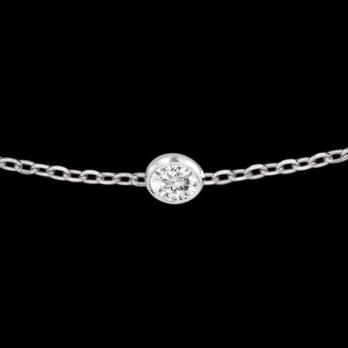 ENGELSRUFER SILVER MOONLIGHT CZ ANKLET - CLOSE-UP