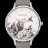 ENGELSRUFER ROMANTIC GARDEN SILVER GREY WATCH - DIAL CLOSE-UP