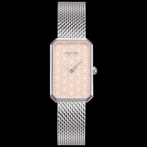 ENGELSRUFER SILVER FLOWER OF LIFE MESH WATCH