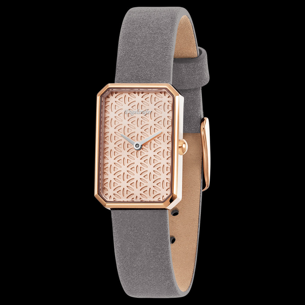 ENGELSRUFER ROSE GOLD FLOWER OF LIFE WATCH - ANGLE VIEW