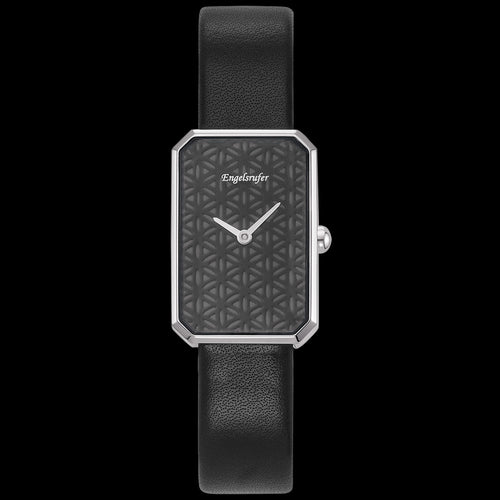 ENGELSRUFER BLACK FLOWER OF LIFE WATCH