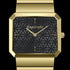 ENGELSRUFER GOLD FLOWER OF LIFE BLACK LIMITED EDITION WATCH - DIAL CLOSE-UP