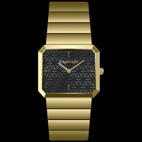 ENGELSRUFER GOLD FLOWER OF LIFE BLACK LIMITED EDITION WATCH