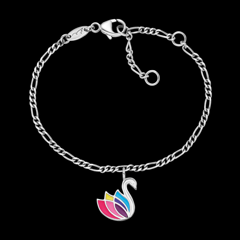 SWAN RAINBOW CHILDREN'S ID BRACELET | HERZENGEL AUSTRALIA