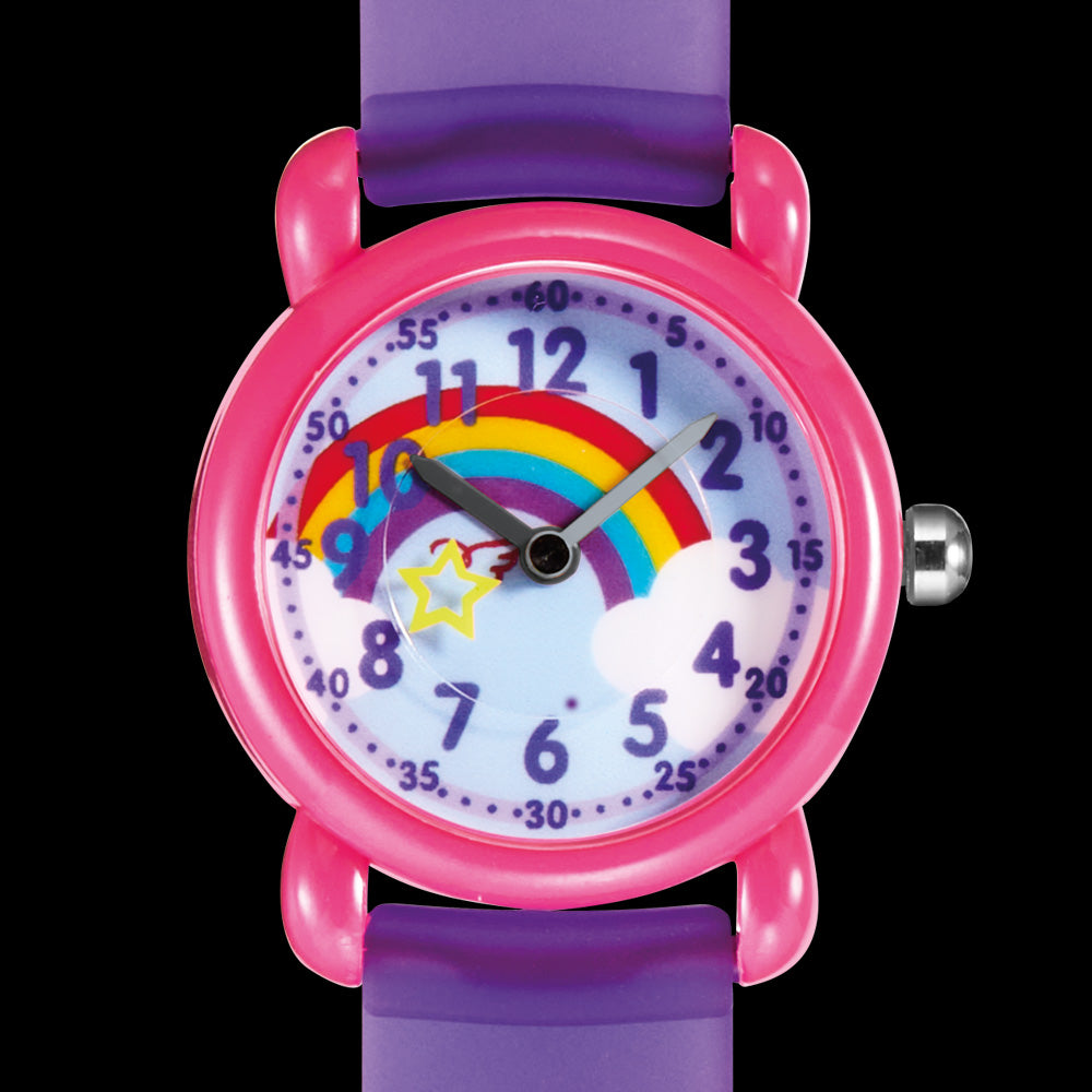 HERZENGEL RAINBOW CHILDREN'S WATCH - DIAL CLOSE-UP